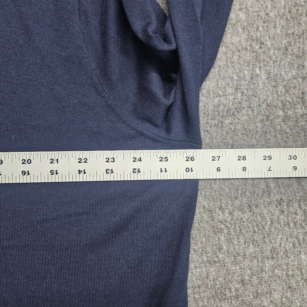 Polo Ralph Lauren Sweater Men XXL Navy Blue V-Neck Cotton Pony Logo - Picture 5 of 8